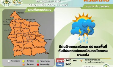 แจ้งเตือนชาวบ้านอยู่ที่ลาดเชิงเขา "ที่ไปทำไร่ ให้เตรียมหนีน้ำ" อาจน้ำท่วมพัดพาไป