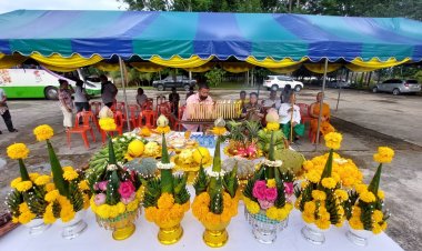 พุทธศาสนิกชนชาวเบตงศรัทธาอันแรงกล้าร่วมบวงสรวงบูรณปฏิสังขรณ์พระมหาธาตุเจดีย์พระพุทธธรรมประกาศ
