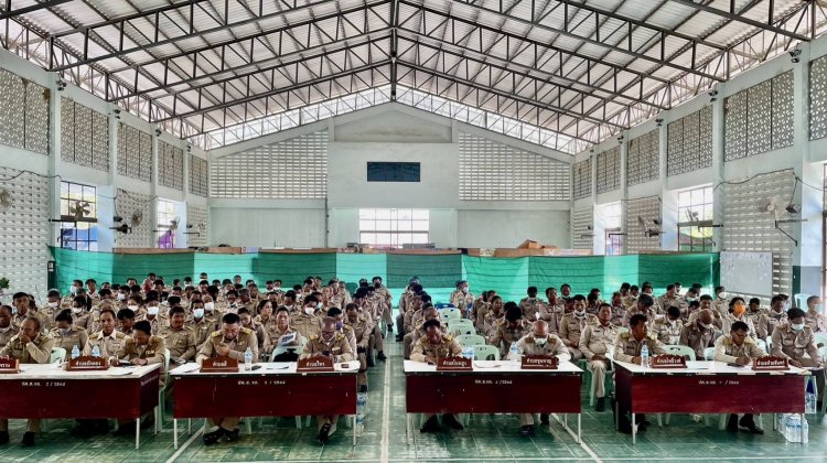 อำเภอขุนหาญ ประชุมเตรียมพร้อมหน่วยเลือกตั้งสมาชิกสภาผู้แทนราษฏร์ จังหวัดศรีสะเกษ