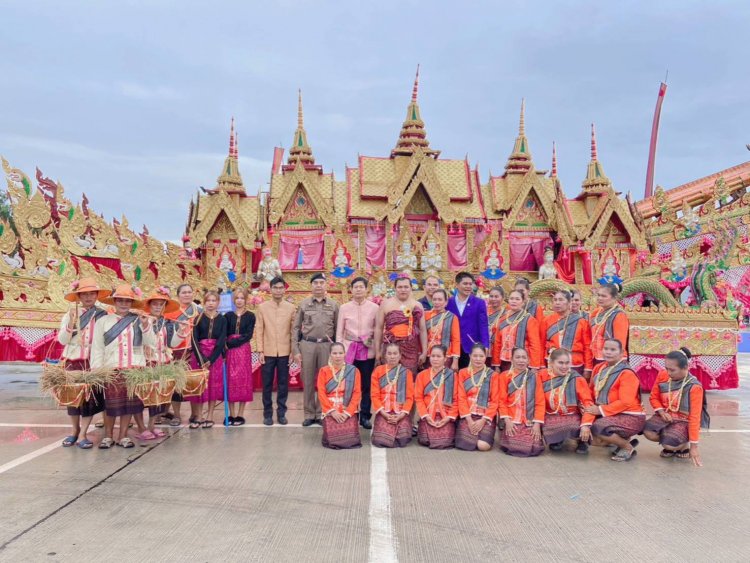 เทศบาลคำบลโคกจาน เปิดงานประเพญีบุญบั้งไฟ ท่ามกลางสายฝนโปรยปรายตลอดงาน