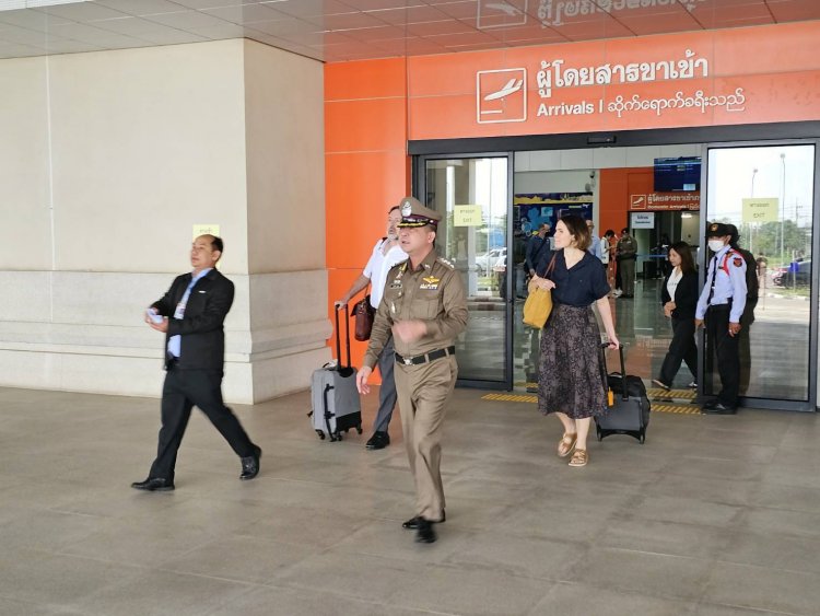"แม่สอด 1." ร่วมต้อนรับ และ รปภ.เอกอัครราชทูตสหราชอาณาจักร ประจำประเทศไทย ตรวจพื้นที่ชายแดน