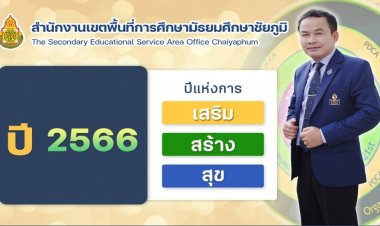 สพม.ชัยภูมิ เปิดเวทีปีแห่ง“เสริม สร้าง สุข” สร้างโรงเรียนต้นแบบนวัตกรรม