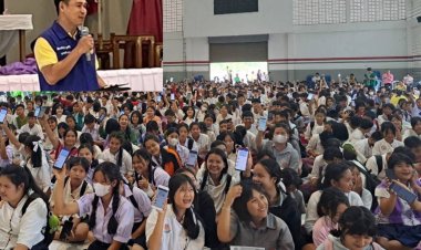 นอภ.สบเมย พบปะ ครู-นักเรียน  รณรงค์การลงทะเบียน แอปพลิเคชั่น ThaiD