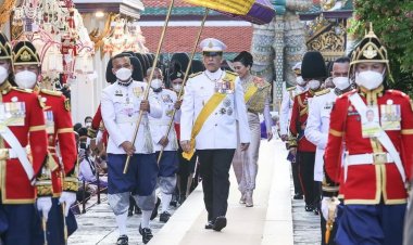 ในหลวง-พระราชินี เสด็จฯ พระราชพิธีทรงบำเพ็ญพระราชกุศลวิสาขบูชา พุทธศักราช 2566