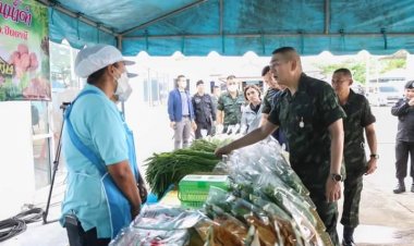 แม่ทัพรุดเยี่ยมโครงการฟาร์มตัวอย่างฯ บ้านน้ำดำ ปัตตานีแหล่งสร้างอาชีพสร้างรายได้ เพื่อให้สมาชิกสามารถพึ่งตนเองได้อย่างยั่งยืน