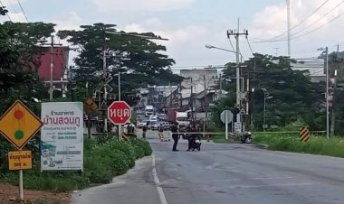 คนร้ายยิงใส่ป้อมทางข้ามรถไฟ พื้นที่นาประดู่ ส่งผลทำให้เจ้าหน้าที่ตำรวจ เสียชีวิต 1 นาย