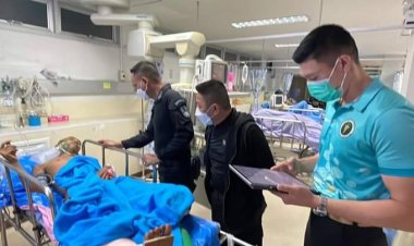 ผบ.กกล.ทพ.จชต. เข้าเยี่ยมพร้อมให้กำลังใจกำลังพลที่ได้รับบาดเจ็บ จากเหตุระเบิดขณะลาดตระเวนในพื้นที่