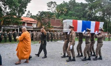 ส่งศพ สิบตำรวจตรี พิจักษณ์ บัวแก้ว เหยื่อไฟใต้กลับบำเพ็ญกุศลภูมิลำเนา