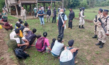 นอภ.สบเมย รายงานสถานการณ์แนวชายแดน หลังมีผู้อพยพลี้ภัยสงคราม ริมแม่น้ำสาละวิน ข้ามมาฝั่งไทย