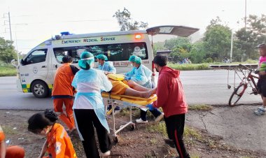 สลด!รถบรรทุกหลับในพุ่งชนพระบิณฑบาตดับ 1 ราย บาดเจ็บ 2 ราย