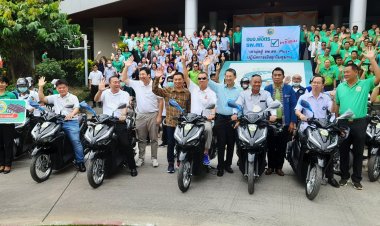 อบจ.พิจิตรมอบรถมอเตอร์ไซด์หนุนรพ.สต.ในสังกัดเพื่อใช้ลงพื้นที่ดูแลสุขภาพชาวบ้าน