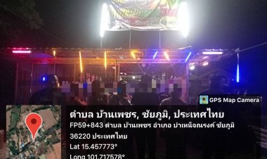 ตม.จว.ชัยภูมิ ออกตรวจสถานบริการ ห้วงระดมกวาดล้างอาชญากรรม Overstay 7-21 มิ.ย.66