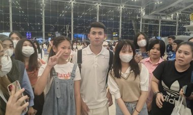 แฟนคลับแห่ส่ง "ศุภณัฏฐ์"กองหน้าทีมชาติไทย เหินฟ้าไปอังกฤษ ลุ้นเซ็นซบ "เลสเตอร์ ซิตี"