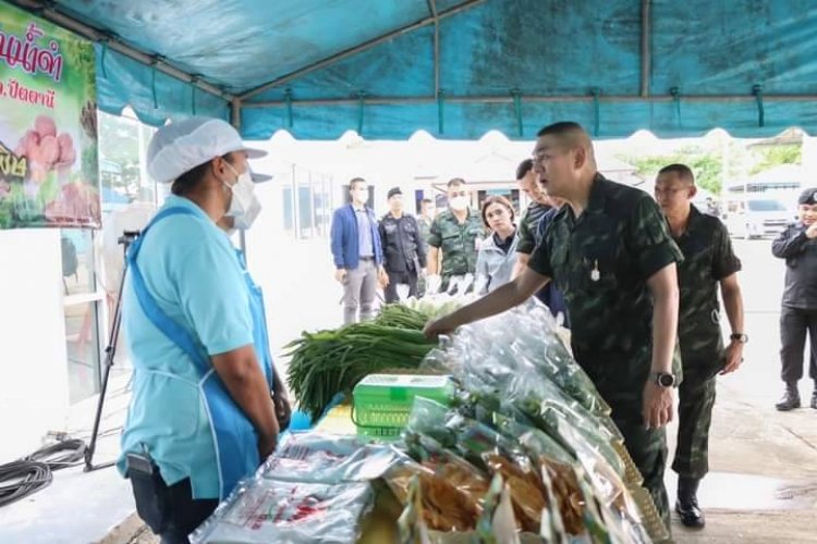 แม่ทัพรุดเยี่ยมโครงการฟาร์มตัวอย่างฯ บ้านน้ำดำ ปัตตานีแหล่งสร้างอาชีพสร้างรายได้ เพื่อให้สมาชิกสามารถพึ่งตนเองได้อย่างยั่งยืน