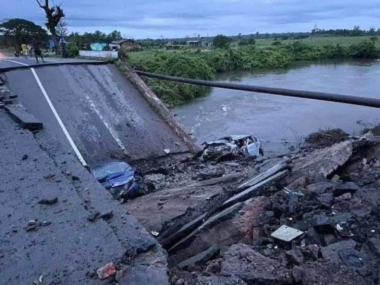 เมียนมาระอุ!ฝ่ายต้านเมียนมาบึ้มสะพาน" เมือง Bilin" ตัดขาดเส้นทางเชื่อม รัฐมอญ-รัฐกะเหรี่ยง 