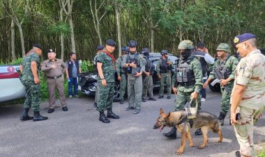 ระทึก!จนท.ระดมกำลังเข้าเคลียร์พื้นที่หลังพบวัตถุต้องสงสัยคล้ายระเบิดที่คลองแงะสะเดา