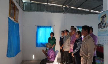 ผู้ว่าฯศรีสะเกษมอบบ้านโครงการสร้างบ้านให้กับผู้ยากไร้ ผู้ด้อยโอกาส ผู้พิการ