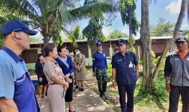 ทหารพัฒนา 46 ลุยปรับภูมิทัศน์ ป้องกันน้ำท่วมโรงเรียน สุราษฎร์พิทยา 2