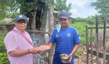 " สท.จัน จ.ป.ส." แม่สอดมอบอาหารให้ผู้ยากไร้  "เพื่อน้องที่กำลังหิว"