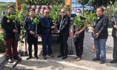 นิคมฯบางชัน ผนึก! เขตมีนบุรี เขตคันนายาว เพิ่มพื้นที่สีเขียว มุ่งสู่การเป็นกลางทางคาร์บอน สร้างกำแพงกรองฝุ่น และเป็นสวน 15 นาที