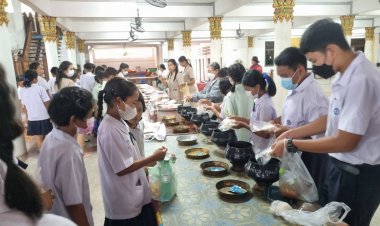 ยกย่อง!รร.เทศบาล 2 (วัดหลวงปรีชากูล)ปราจีนฯฟื้นฟูศีลธรรมคำสอนนำนักเรียนหิ้วปิ่นโตเข้าวัดทุกวันพระ