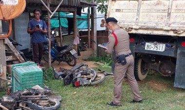 6 ล้อ หลับในพุ่งชนอดีตผู้อำนวยการโรงเรียนในเบตงเสียชีวิตคาที่ขณะเดินออกกำลังกาย