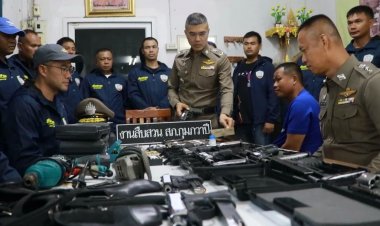 ทลายคลังแสง "เอ็ม ห้วยเกิ้ง" ดัดแปลงแบลงค์กัน ยิงได้เหมือนของจริง ยึดของกลางเพียบ