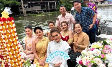 ทต.บางใหญ่ นนทบุรี ชวนเที่ยว ล่องเรือ ทำบุญ แห่เทียนพรรษา ถวาย 5 วัด