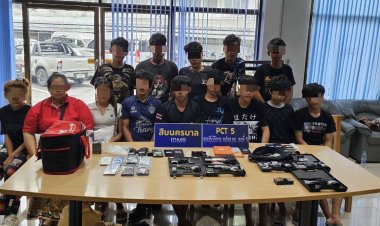 ทลายแก๊งโจ๋"ตังตึง ป๋าบี" นักกวีโซเชี่ยลย่านหนองจอก ขายปืน-ยาเสพติดออนไลน์