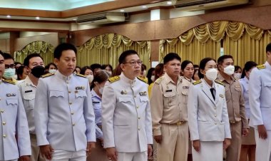 โครงการชลประทานศรีสะเกษถวายสัตย์ปฏิญาณเพื่อเป็นข้าราชการที่ดีและพลังของแผ่นดินเพื่อเฉลิมพระเกียติในหลวง