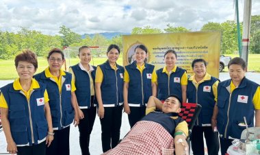 นายกเหล่ากาชาดแม่ฮ่องสอน ร่วม กิจกรรมบริจาคโลหิต เฉลิมพระเกียรติในหลวง