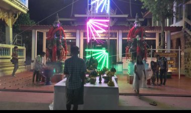 สายมู-คอหวยแน่นวัดม่วงขาวแก้วพิกุล ร่วมพิธีบวงสรวงท้าวเวสสุวรรณ ขอโชคลาภ