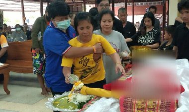 ร่ำให้แทบขาดใจ! พ่อแม่นำร่างไร้วิญญาณหนูน้อยวัย 9 ขวบจมน้ำหาดแม่รำพึงกลับบ้านเกิดปราจีนบุรี