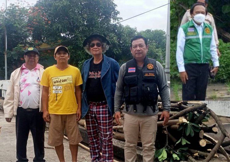 "นายกเสริฐ" มอบ นุ้ยส์ เมืองฉอด จ.ป.ส -หมอ ตอไม้ ตัดต้นไม้ ปรับภูทัศน์ ศูนย์พัฒนาเด็กเล็กวัดอรัญเขต