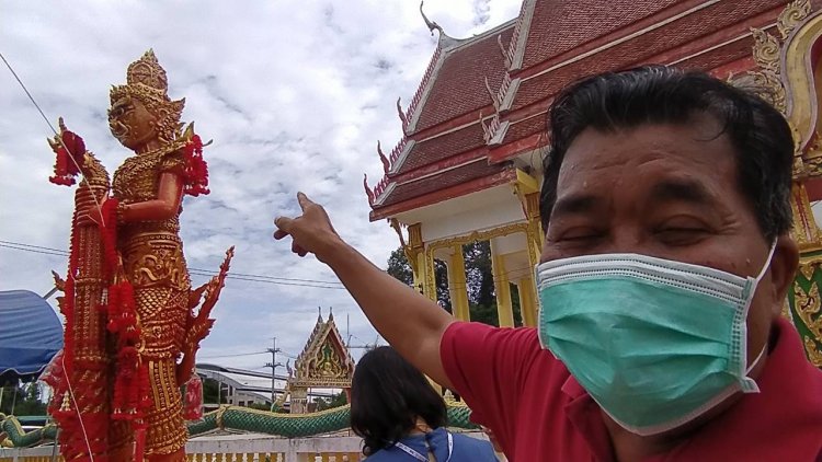 ฮือฮา!เลขโผล่ที่แก้มท้าวเวสสุวรรณตรงกับหางประทัด ชาวบ้านหวังปัง นำไปซื้อหวยเสี่ยงโชค