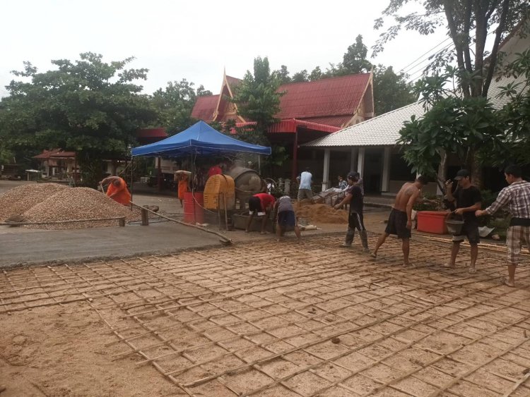 "สะพานบุญ" บูรณะวัด .... ขอเชิญชวนร่วมบริจาคปูนซีเมนต์ หิน ทรายซ่อมแซมถนนภายในวัดสันติธรรมแม่สอด