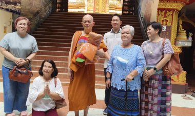 ครอบครัว"คิงส์เฮิร์บ"ร่วมบุญบวชพระใหม่ ณ วัดโพธิ์ บ้านในทัน ขอนแก่น