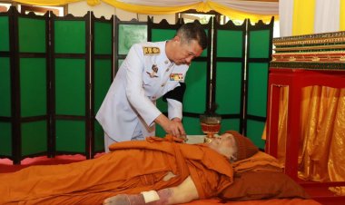 พ่อเมืองอำนาจเจริญประธานในพิธีพระราชทานน้ำหลวงสรงศพพระครูมงคลวรวัฒน์