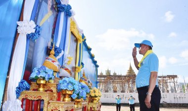 ผู้ว่าฯชลบุรี นำจิตอาสาพัฒนาปรับปรุงภูมิทัศน์ อ่างเก็บน้ำชากนอก เฉลิมพระเกียรติ "พระพันปีหลวง"
