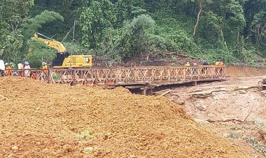 ทางหลวงตากที่ 2 (แม่สอด)ชงสร้าง box culvertพร้อมก่อสร้างปรับระดับ profile grade