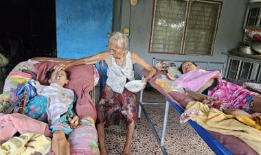 สุดยอดแม่ดีเด่น!คุณยายจ้อยวัย  94 ปี สู้ชีวิตเลี้ยงลูกสาวฝาแฝดพิการติดเตียงมาราธอนกว่า 80 ปี