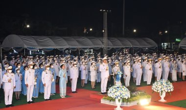 ผู้ว่าฯชลบุรีฯนำจุดเทียนถวายพระพรชัยมงคล วันเฉลิมพระชนมพรรษาสมเด็จพระพันปีหลวง