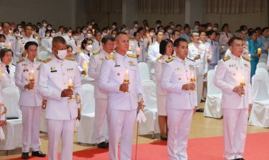 พสกนิกรอำนาจเจริญพร้อมใจถวายพระพรชัยมลคลพระบรมราชชนนีพันปีหลวง