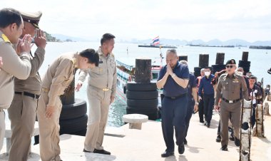 ผ.อ.ทรัพย์สินพระมหากษัตริย์พร้อมบิ๊กมหาดไทยลงพื้นที่ติดตามความก้าวหน้าการพัฒนาเกาะสีชังเขต ศก.พิเศษแห่งใหม่