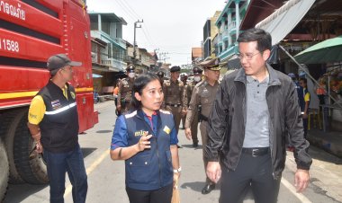 คปภ. ลงพื้นที่เร่งให้ความช่วยเหลือด้านประกันภัยเพลิงไหม้ “ตลาดเก่า 100 ปี อินทร์บุรี”