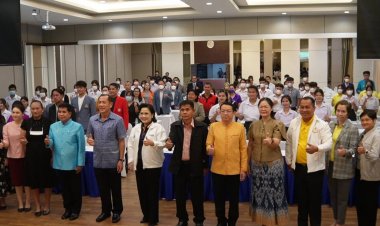 ศรีสะเกษ ประชุมมอบนโยบายและแนวทางขับเคลื่อน ส่งเสริมวินัยการออม กับ กอช ในกลุ่มนักเรียน