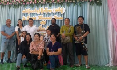 นายพลจัตวา"เอ หลุ่ย" คนสนิท ประธานาธิบดี KNU จัดงานทำบุญครบรอบ 1 ปี วันเสียชีวิต ให้ภรรยา