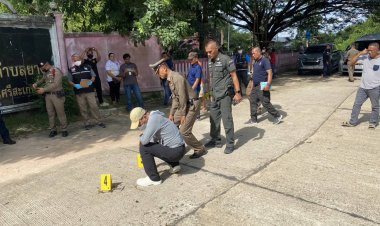 อุกอาจ!มือปืนประกบยิง 5 นัดซ้อนดับปลัดอาวุโสอ.กันทรารมย์ ขณะขี่จยย.กลับบ้าน