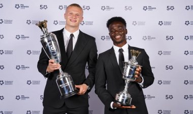 "ฮาแลนด์"ยอดดาวยิง"เรือบใบ"คว้าแข้งยอดเยี่ยมแห่งปี "พีเอฟเอ"-"ซากา" ซิวดาวรุ่ง