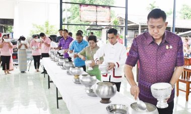 พ่อเมืองชลบุรีชวนเข้าวัดทำบุญวันพระ “ครอบครัวหิ้วตะกร้า ศรัทธาอิ่มบุญ อุดหนุนชุมชน”